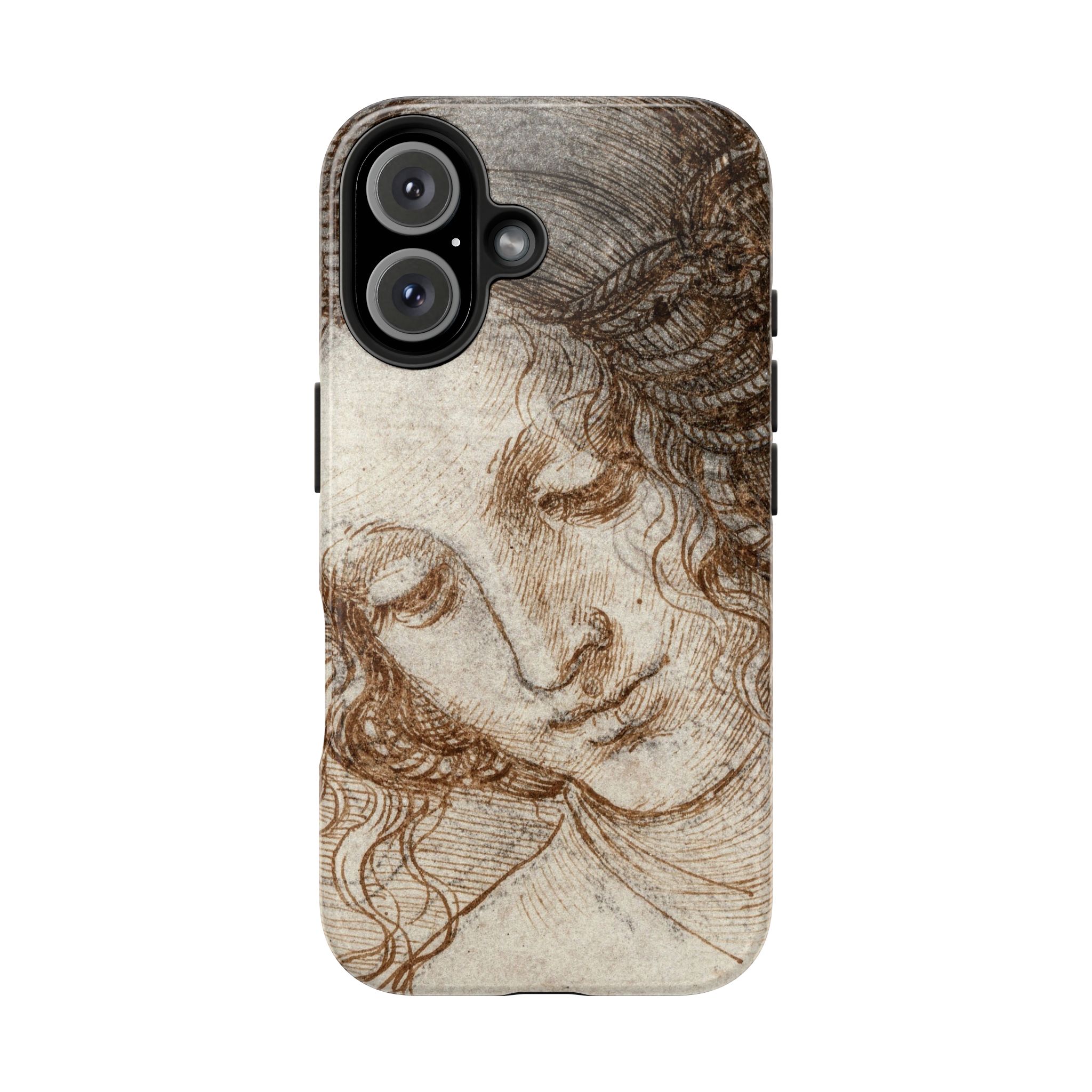 Da Vinci, Female Head Tough Phone Case - Image 31