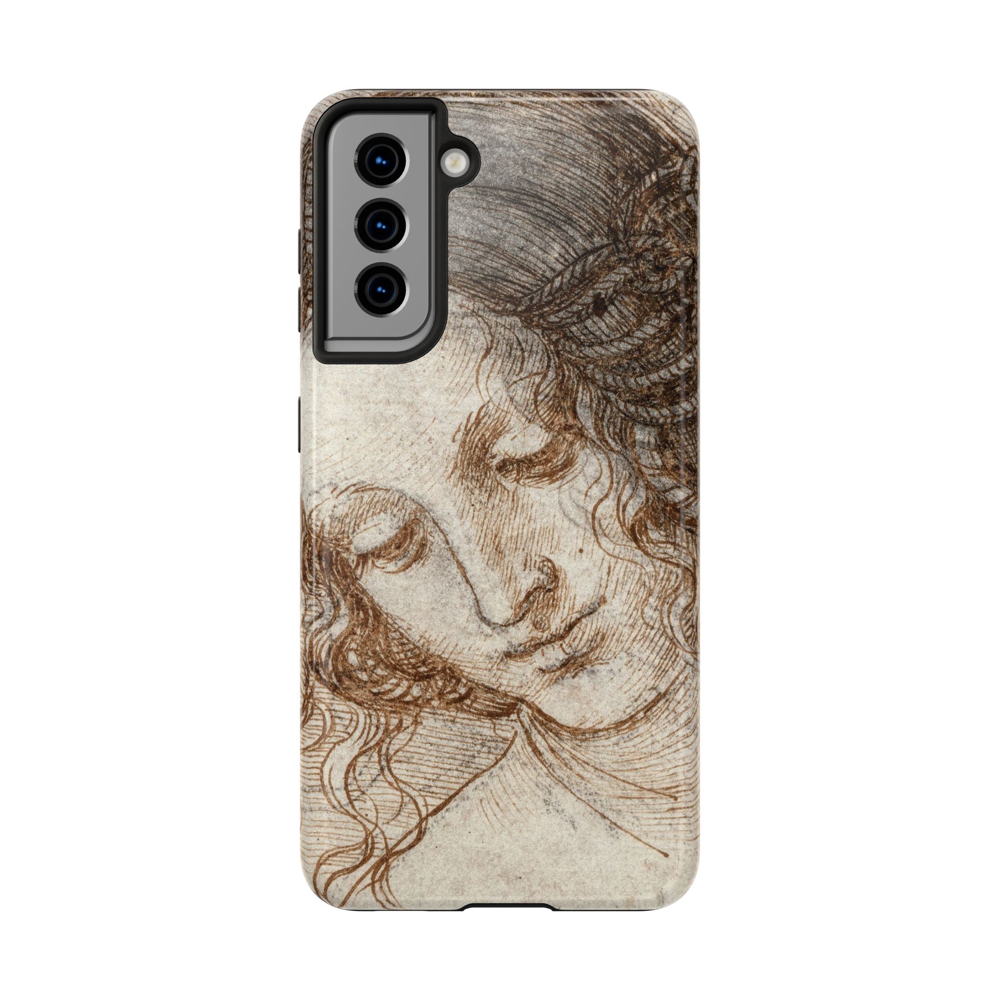 Da Vinci, Female Head Tough Phone Case - Image 28