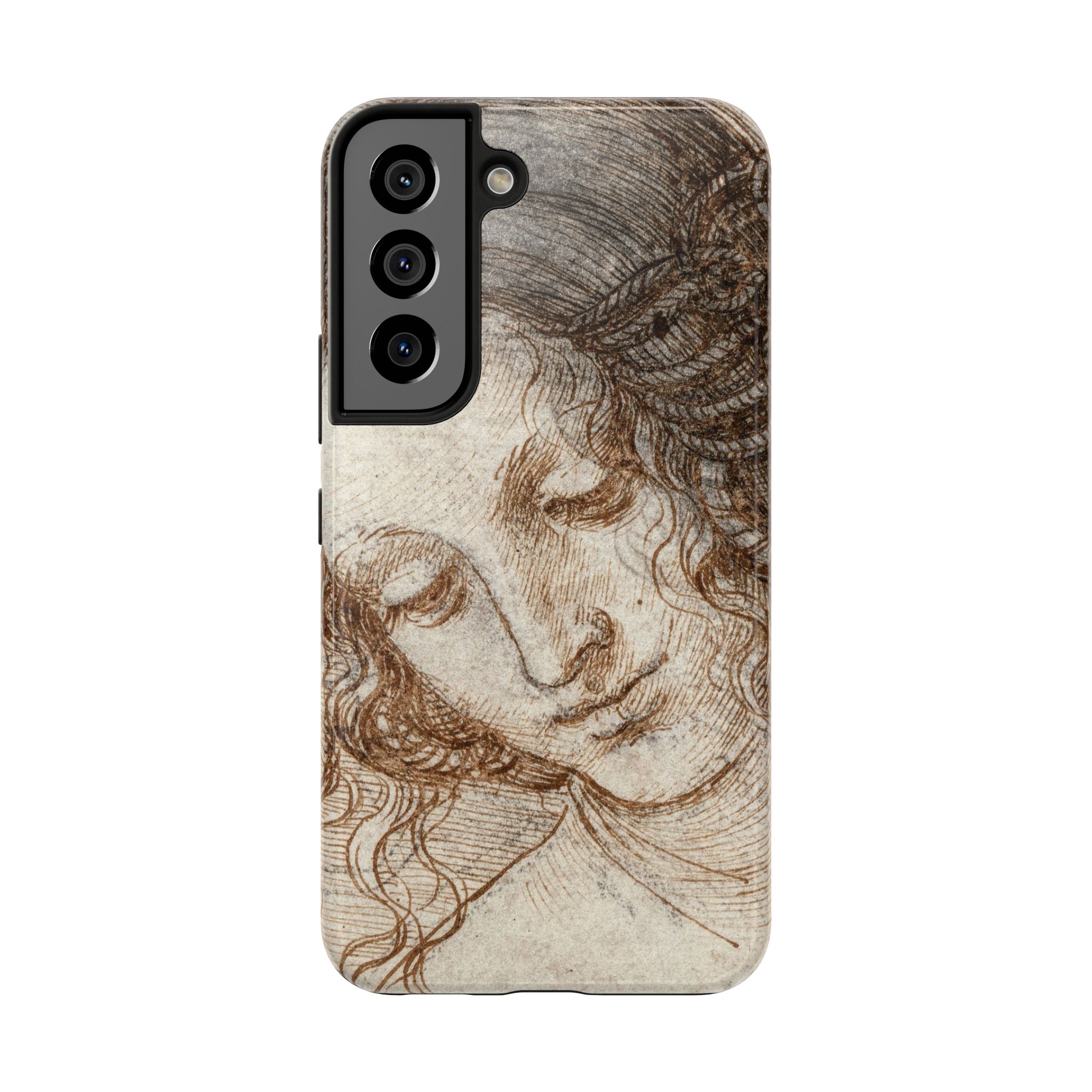 Da Vinci, Female Head Tough Phone Case - Image 27