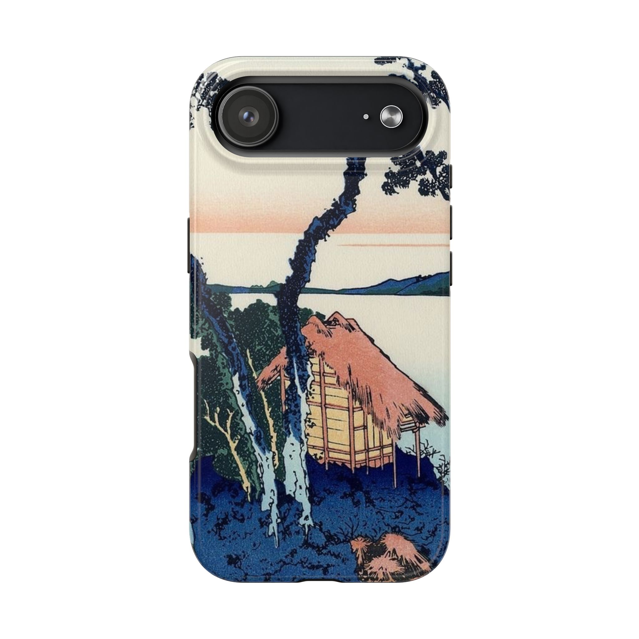 Hokusai, Lake Suwa in the Shinano Province Tough Phone Case - Image 36