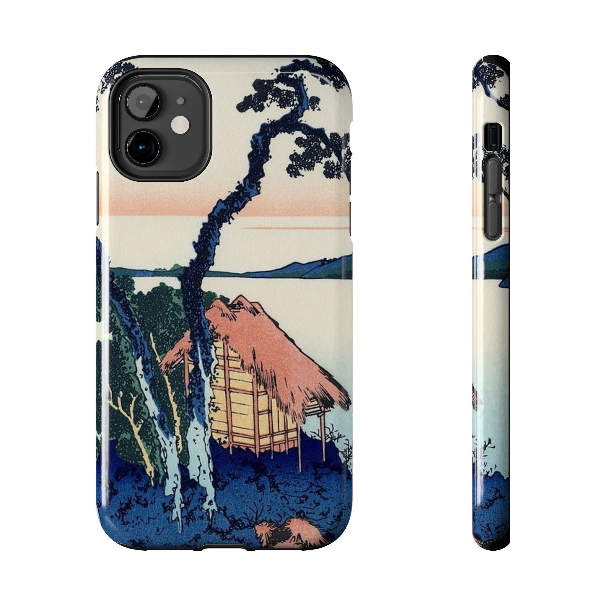 Hokusai, Lake Suwa in the Shinano Province Tough Phone Case - Image 6