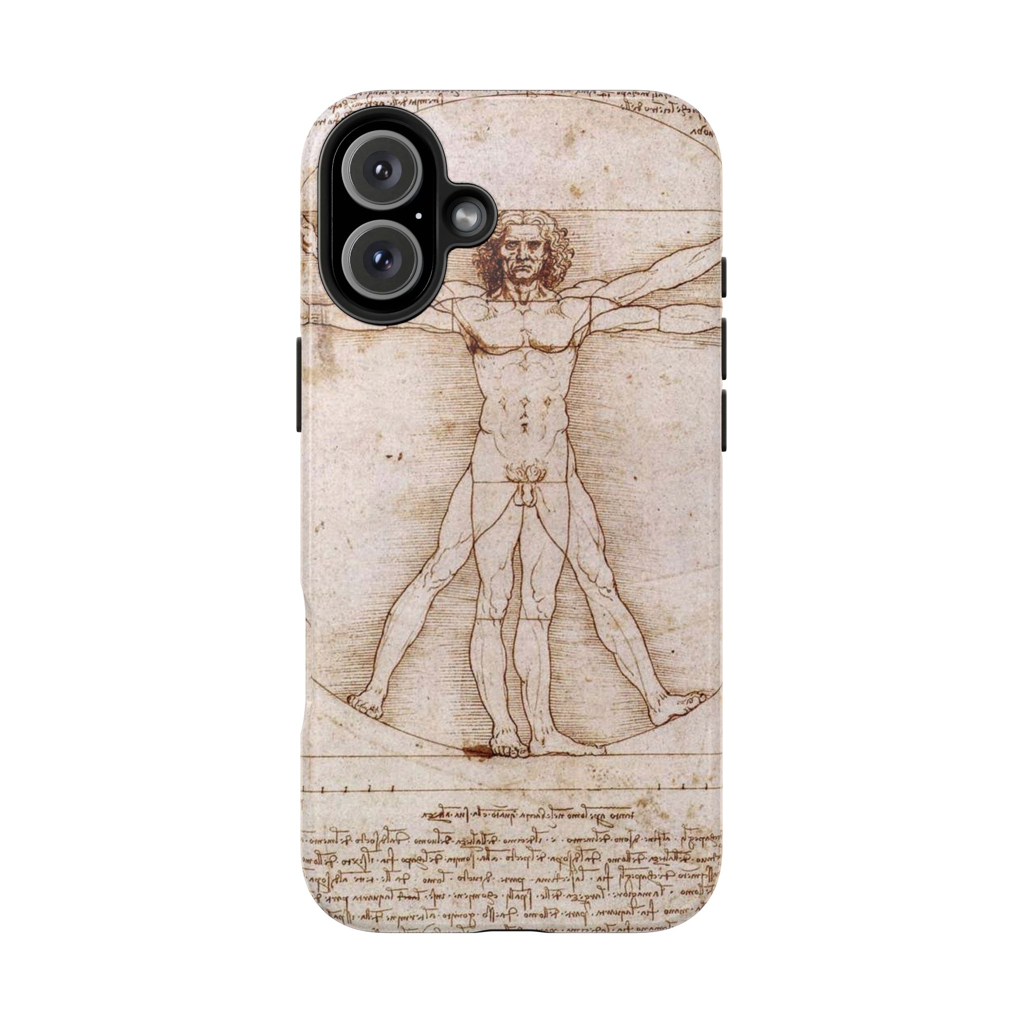 Leonardo Da Vinci's Vitruvian Man Tough Phone Case - Image 23