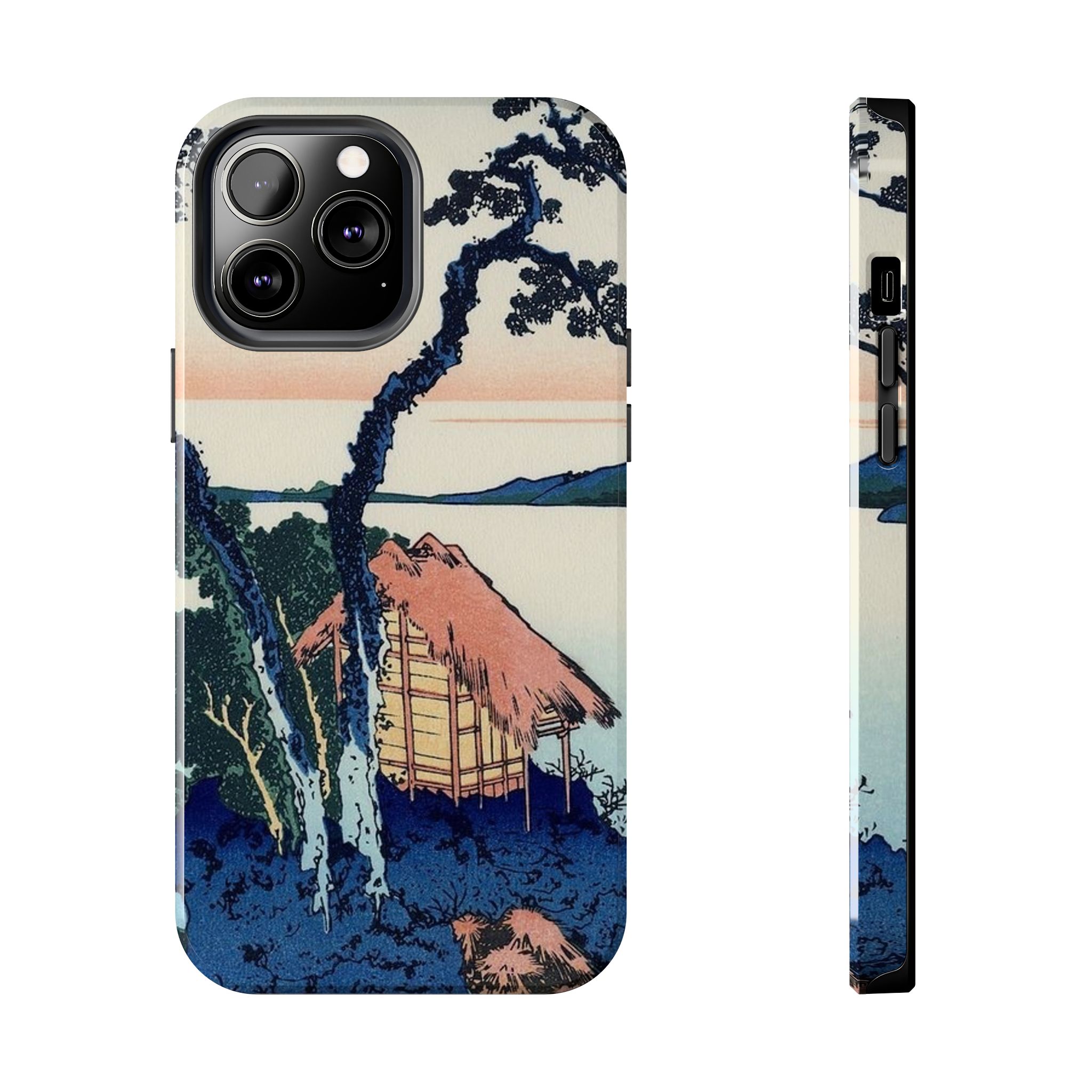 Hokusai, Lake Suwa in the Shinano Province Tough Phone Case - Image 16