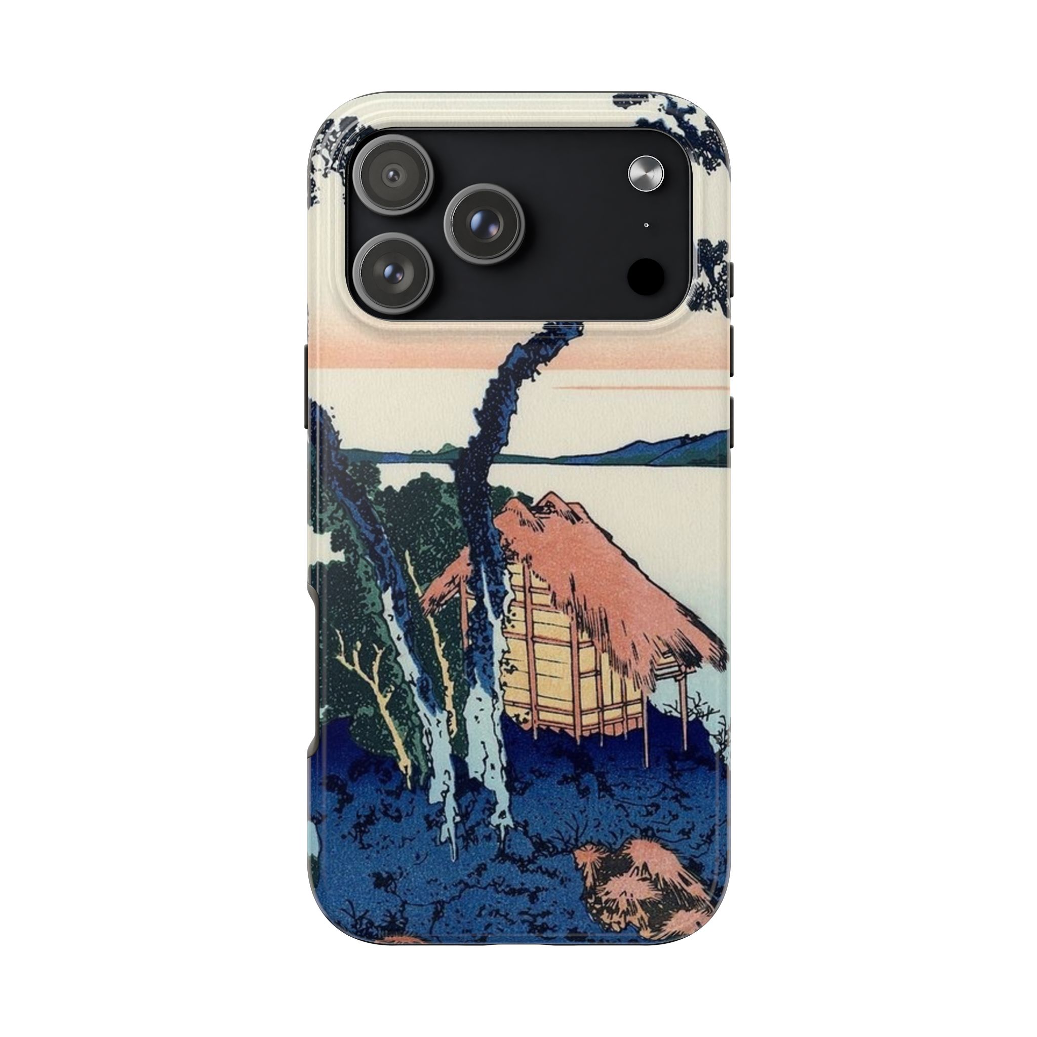 Hokusai, Lake Suwa in the Shinano Province Tough Phone Case - Image 35