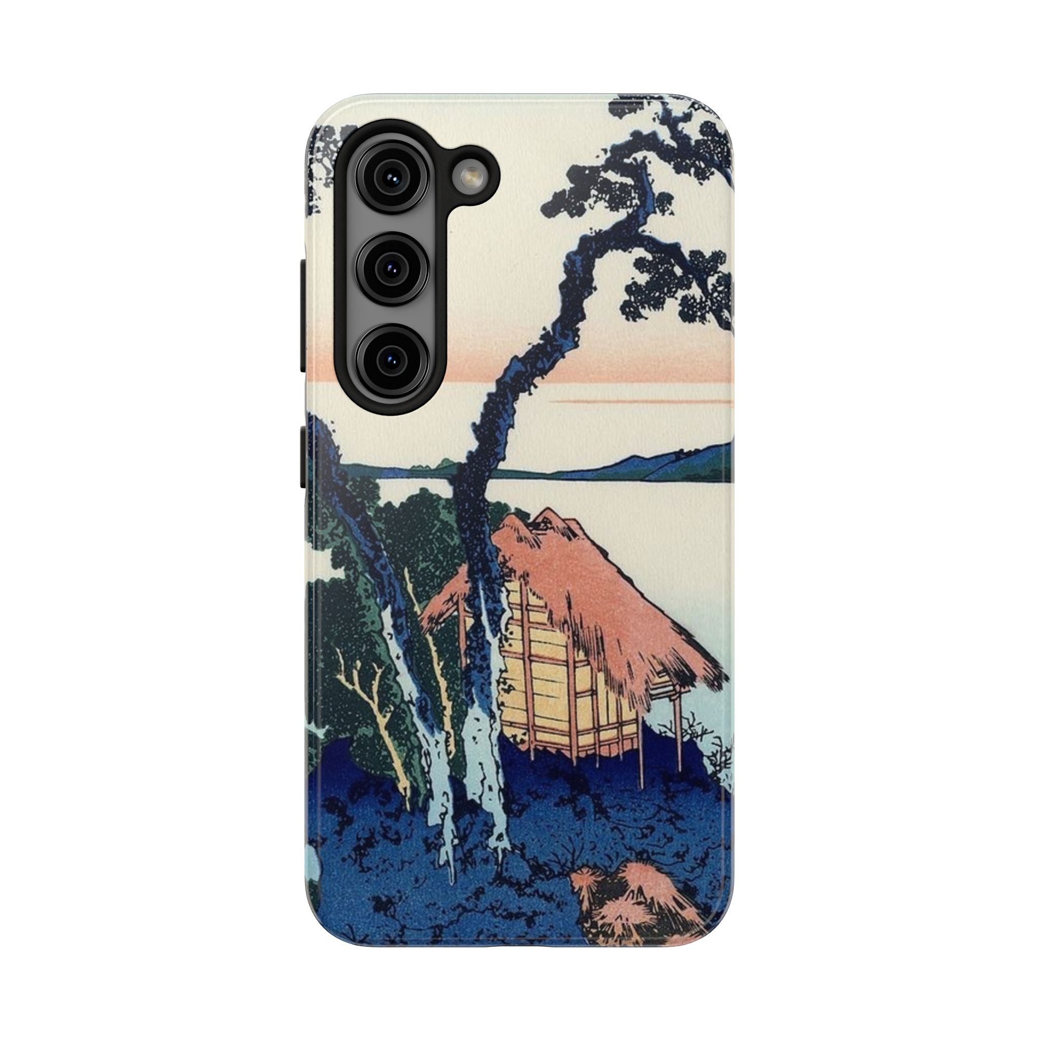 Hokusai, Lake Suwa in the Shinano Province Tough Phone Case - Image 26