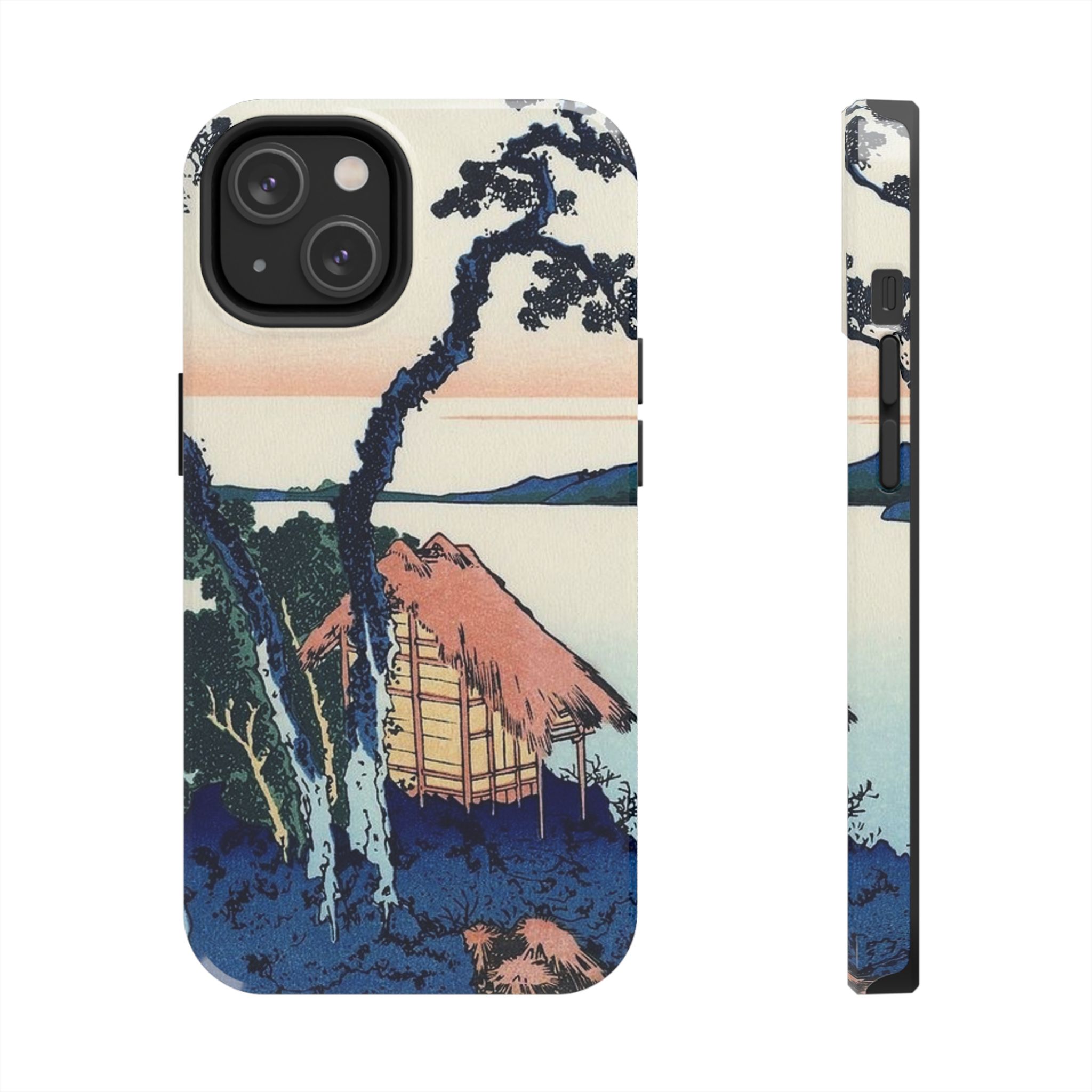 Hokusai, Lake Suwa in the Shinano Province Tough Phone Case - Image 17