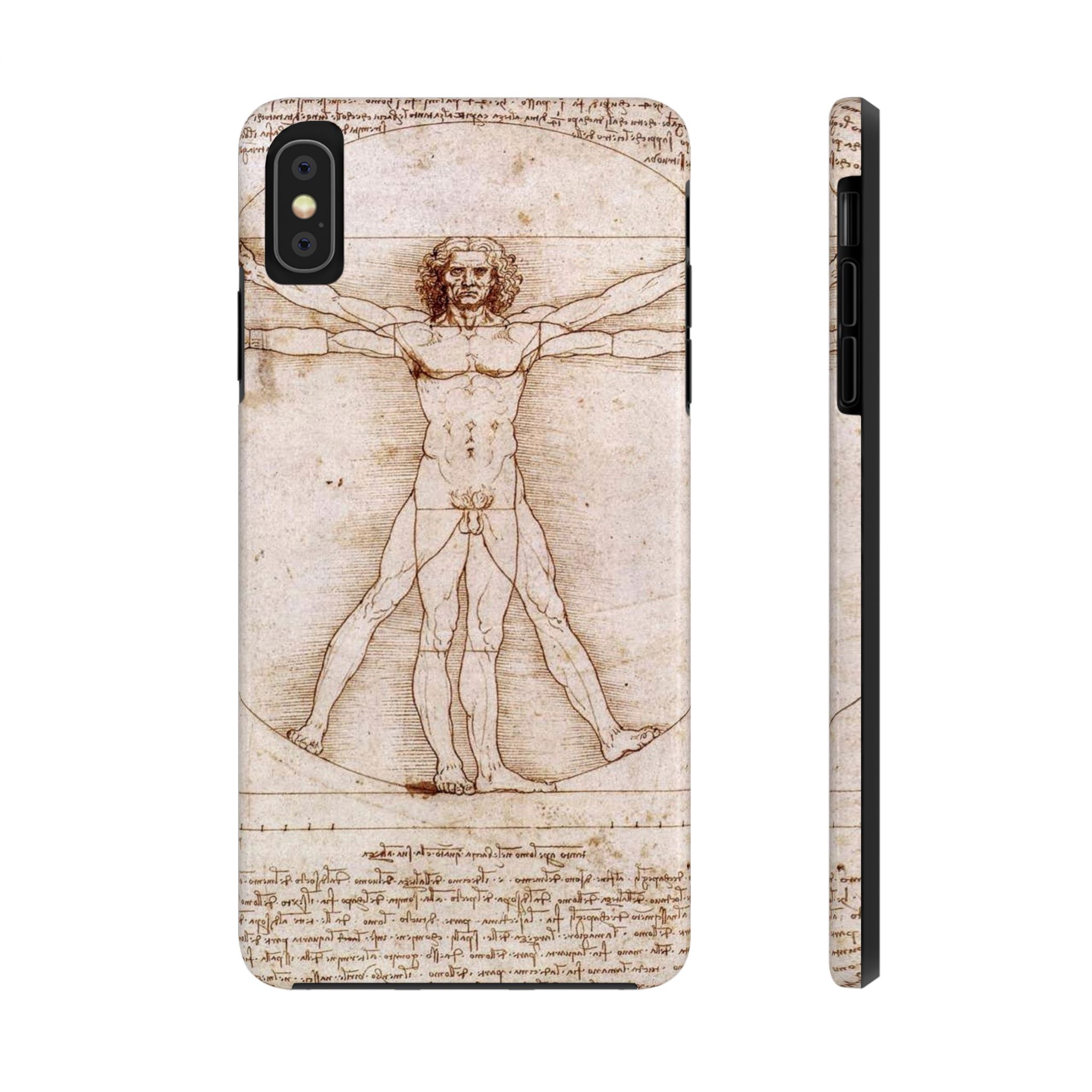 Leonardo Da Vinci's Vitruvian Man Tough Phone Case - Image 5