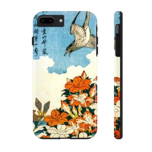 Hokusai, Cuckoo and Azaleas Tough Phone Case