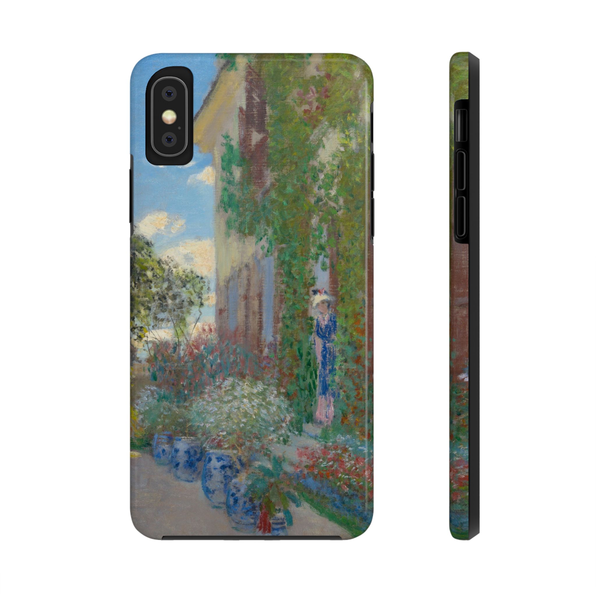 Monet, The Artist's House at Argenteuil, Detail 2 Tough Phone Case - Image 2