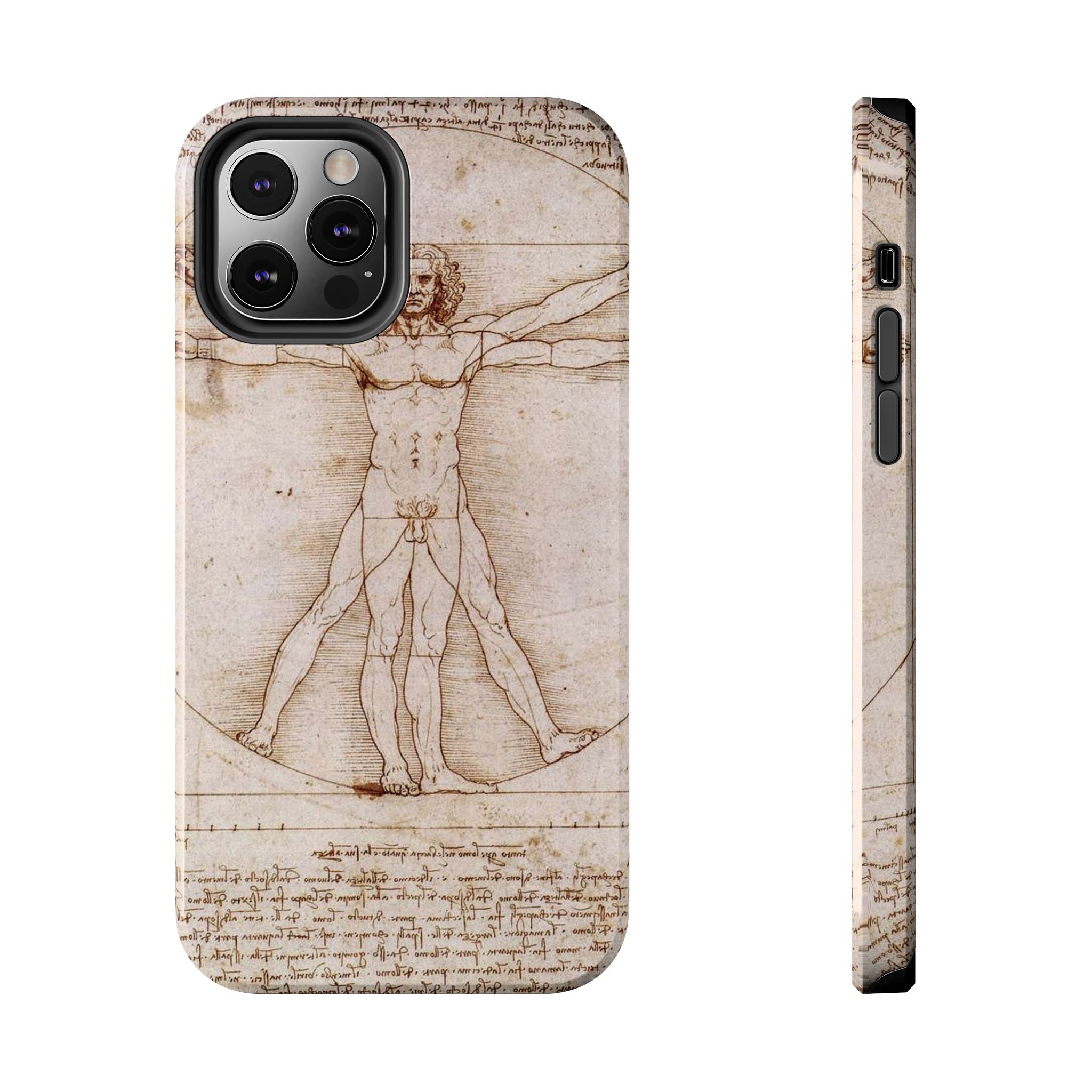 Leonardo Da Vinci's Vitruvian Man Tough Phone Case - Image 11