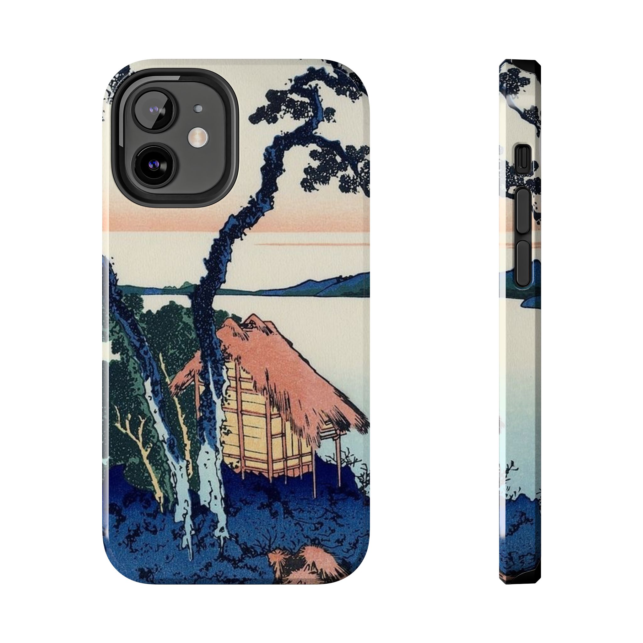 Hokusai, Lake Suwa in the Shinano Province Tough Phone Case - Image 10