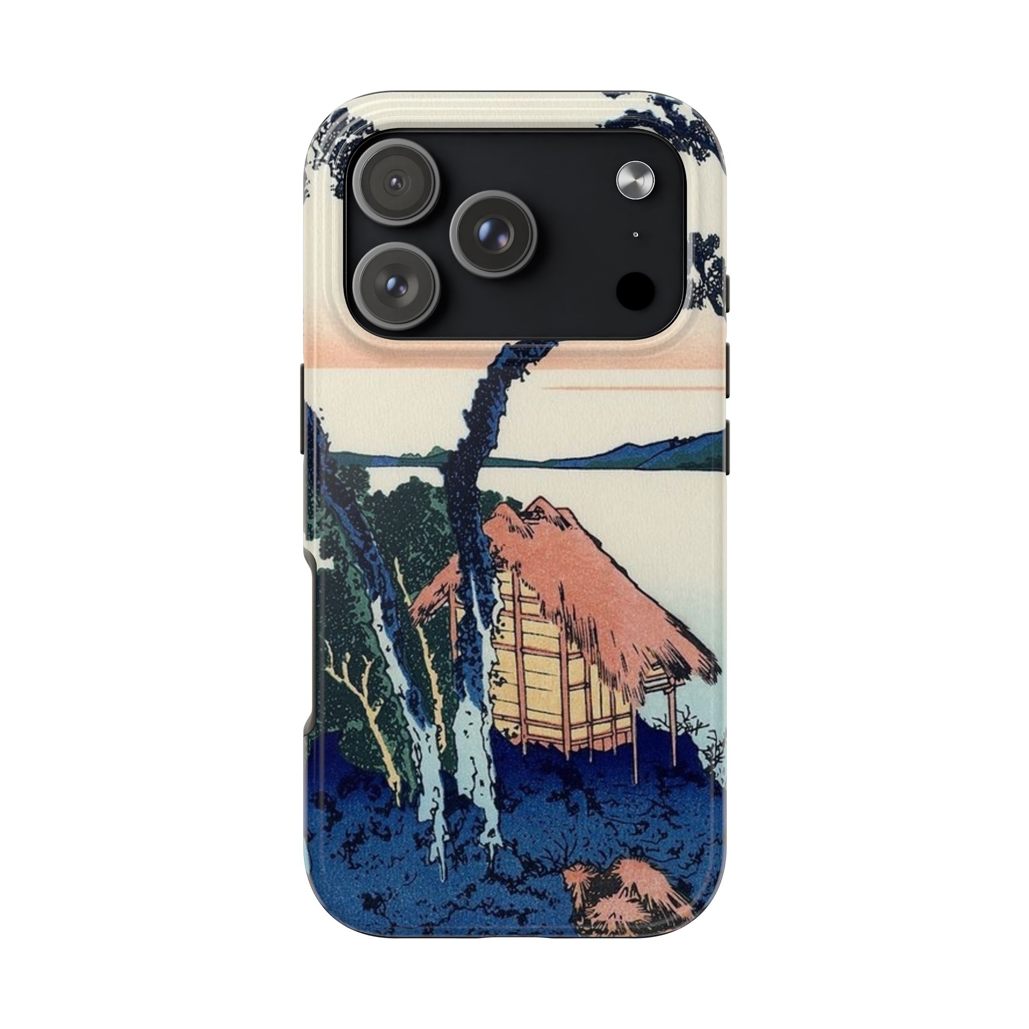 Hokusai, Lake Suwa in the Shinano Province Tough Phone Case - Image 34