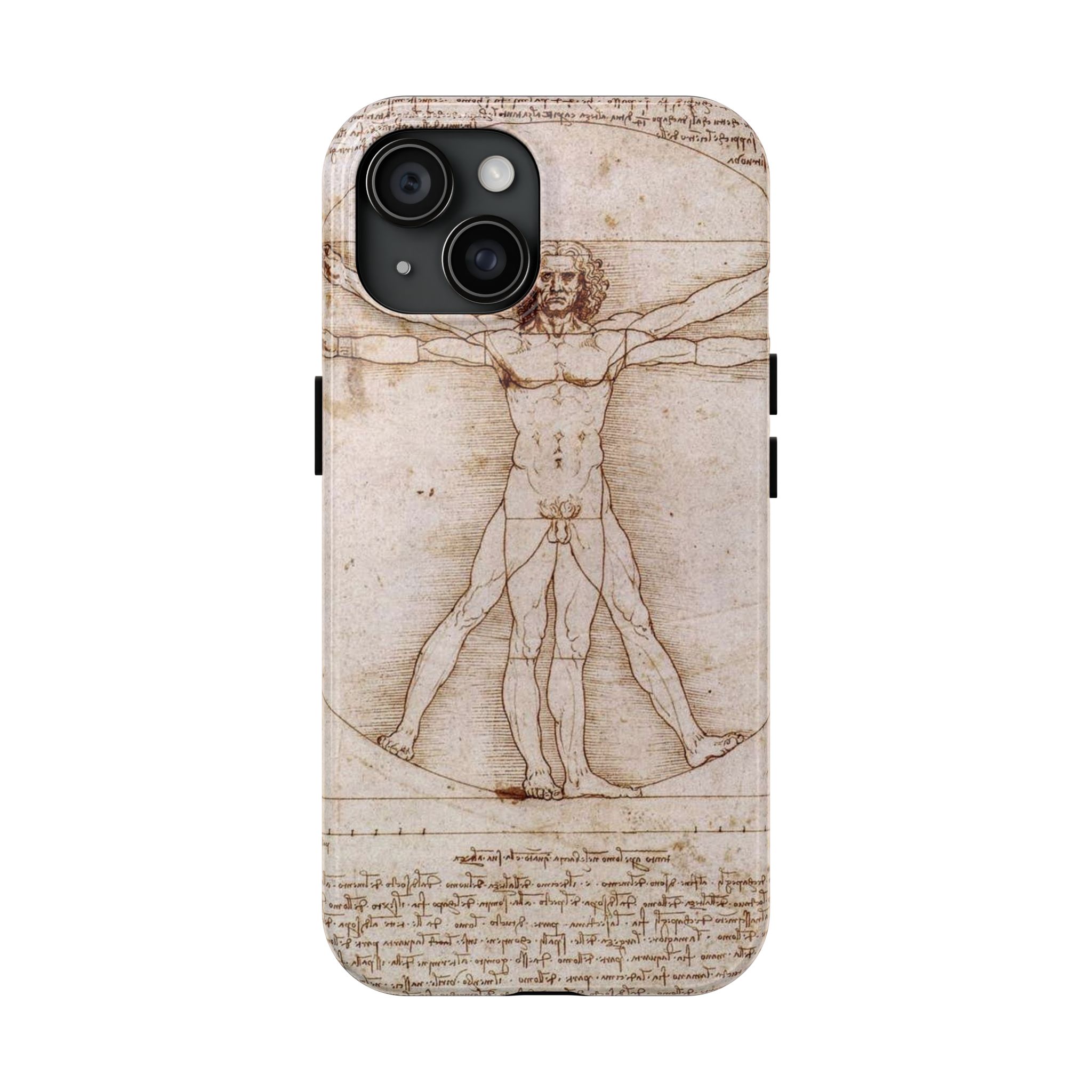 Leonardo Da Vinci's Vitruvian Man Tough Phone Case - Image 16