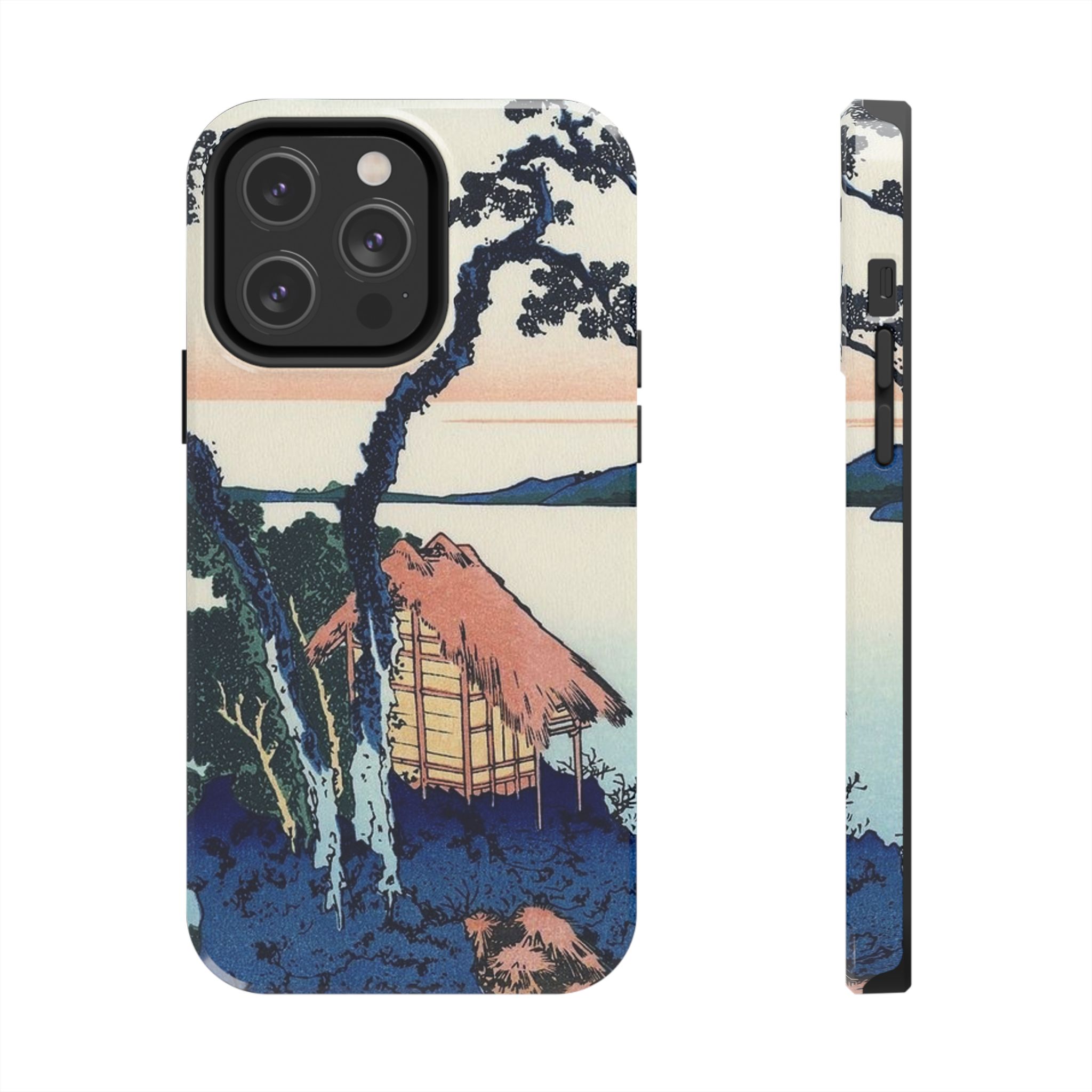 Hokusai, Lake Suwa in the Shinano Province Tough Phone Case - Image 19