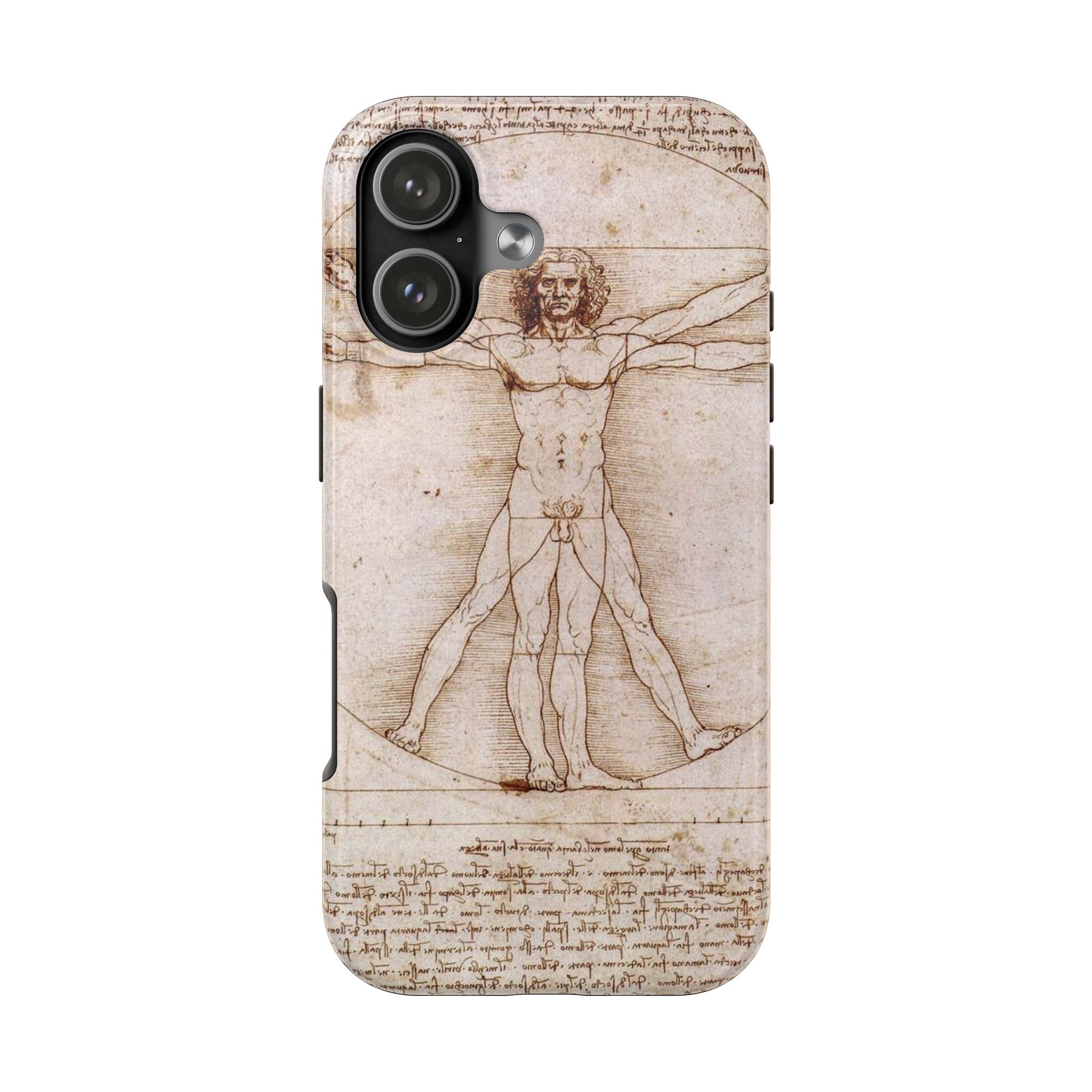Leonardo Da Vinci's Vitruvian Man Tough Phone Case - Image 24