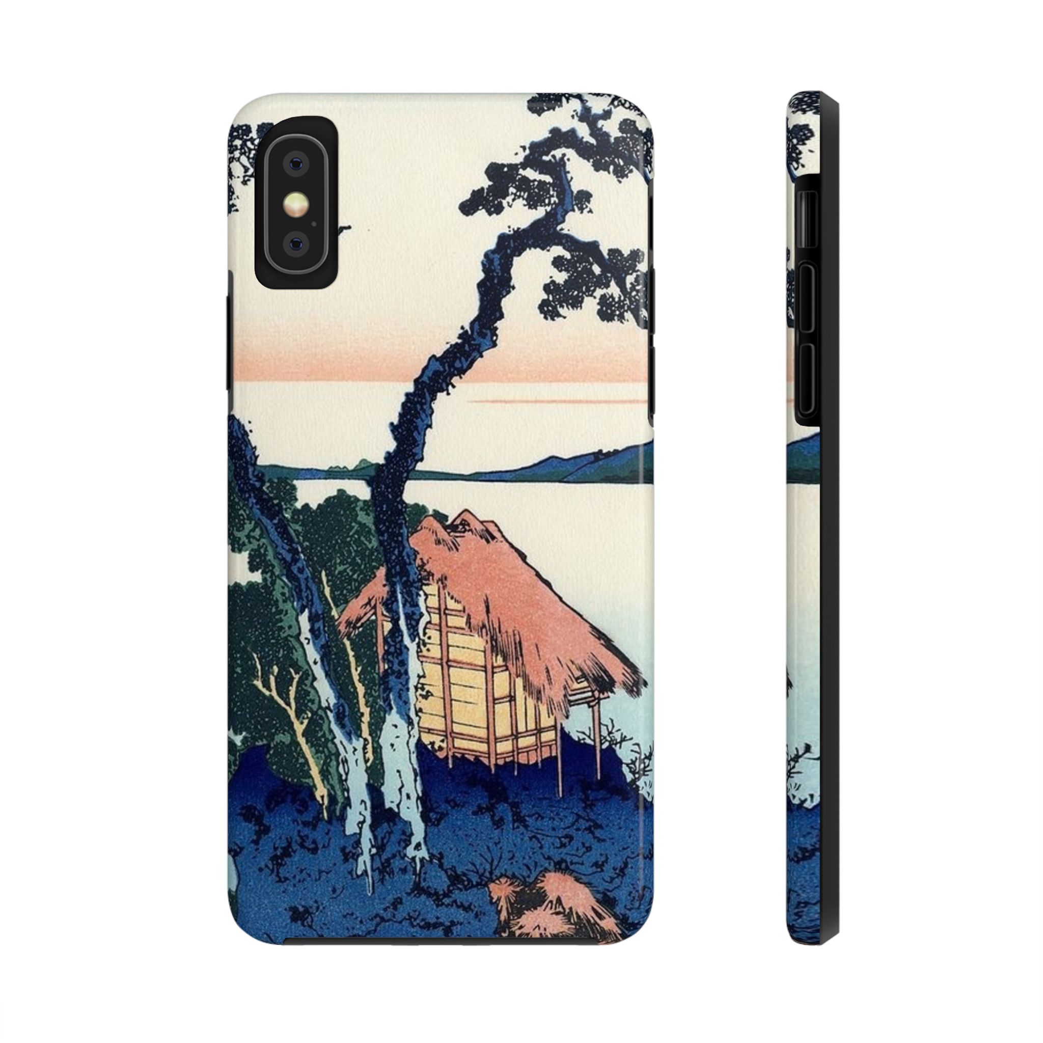 Hokusai, Lake Suwa in the Shinano Province Tough Phone Case - Image 4
