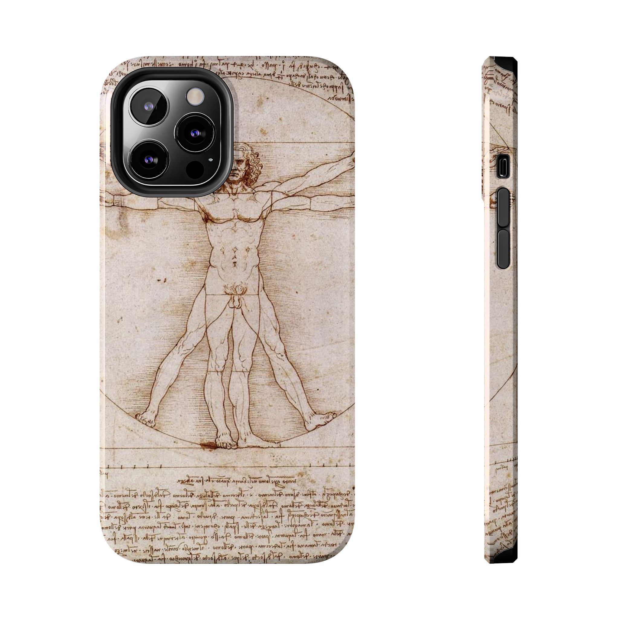 Leonardo Da Vinci's Vitruvian Man Tough Phone Case - Image 12