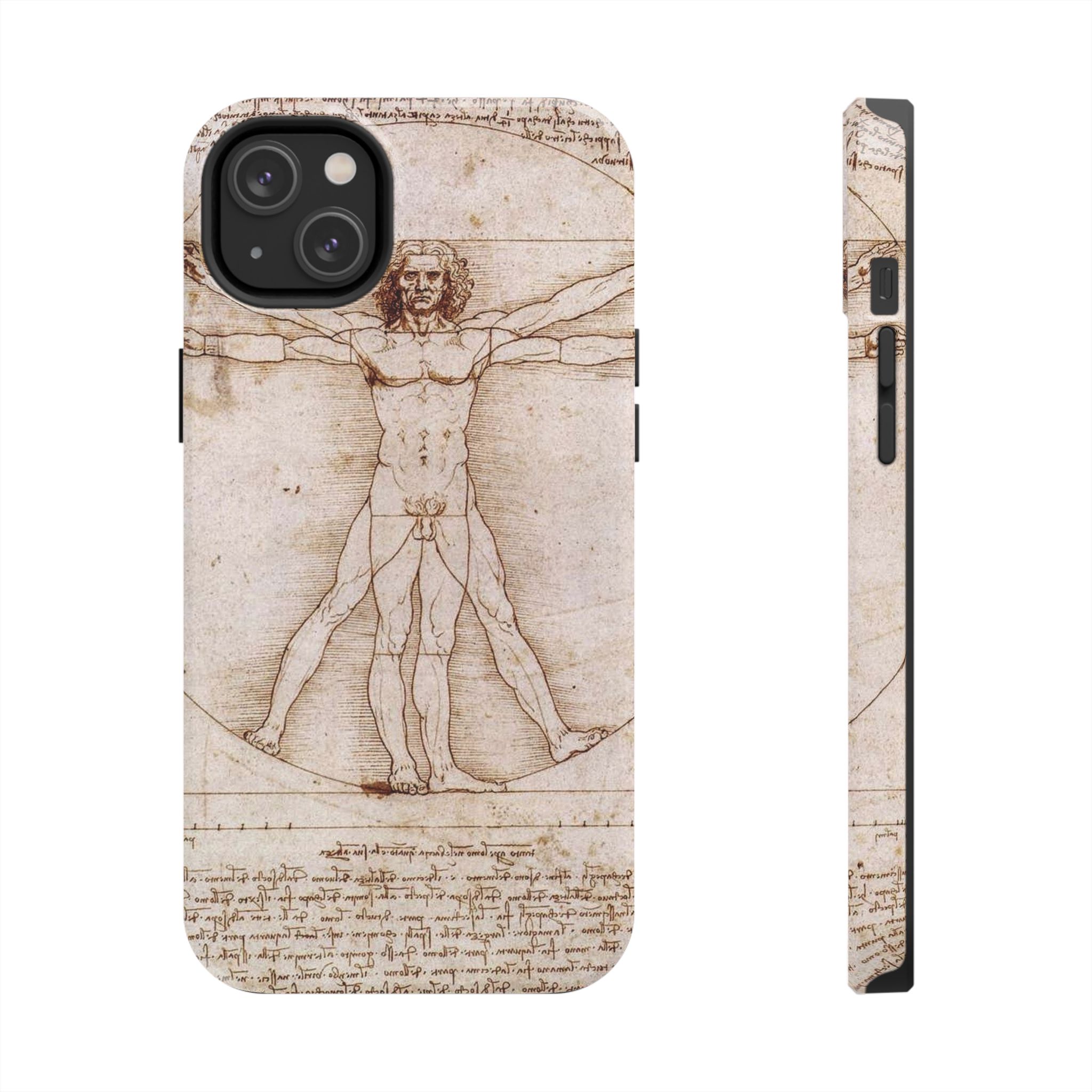 Leonardo Da Vinci's Vitruvian Man Tough Phone Case - Image 15
