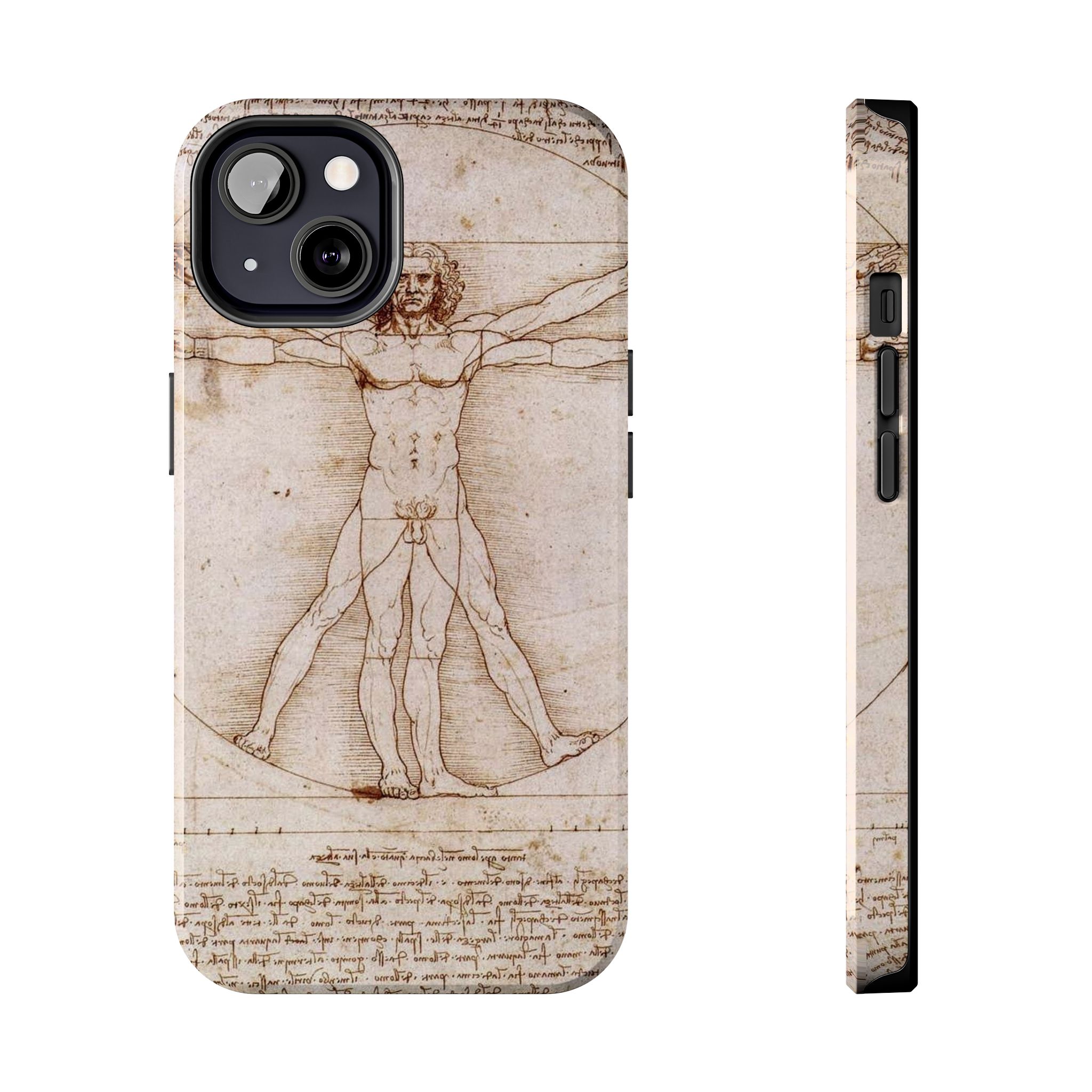 Leonardo Da Vinci's Vitruvian Man Tough Phone Case - Image 13