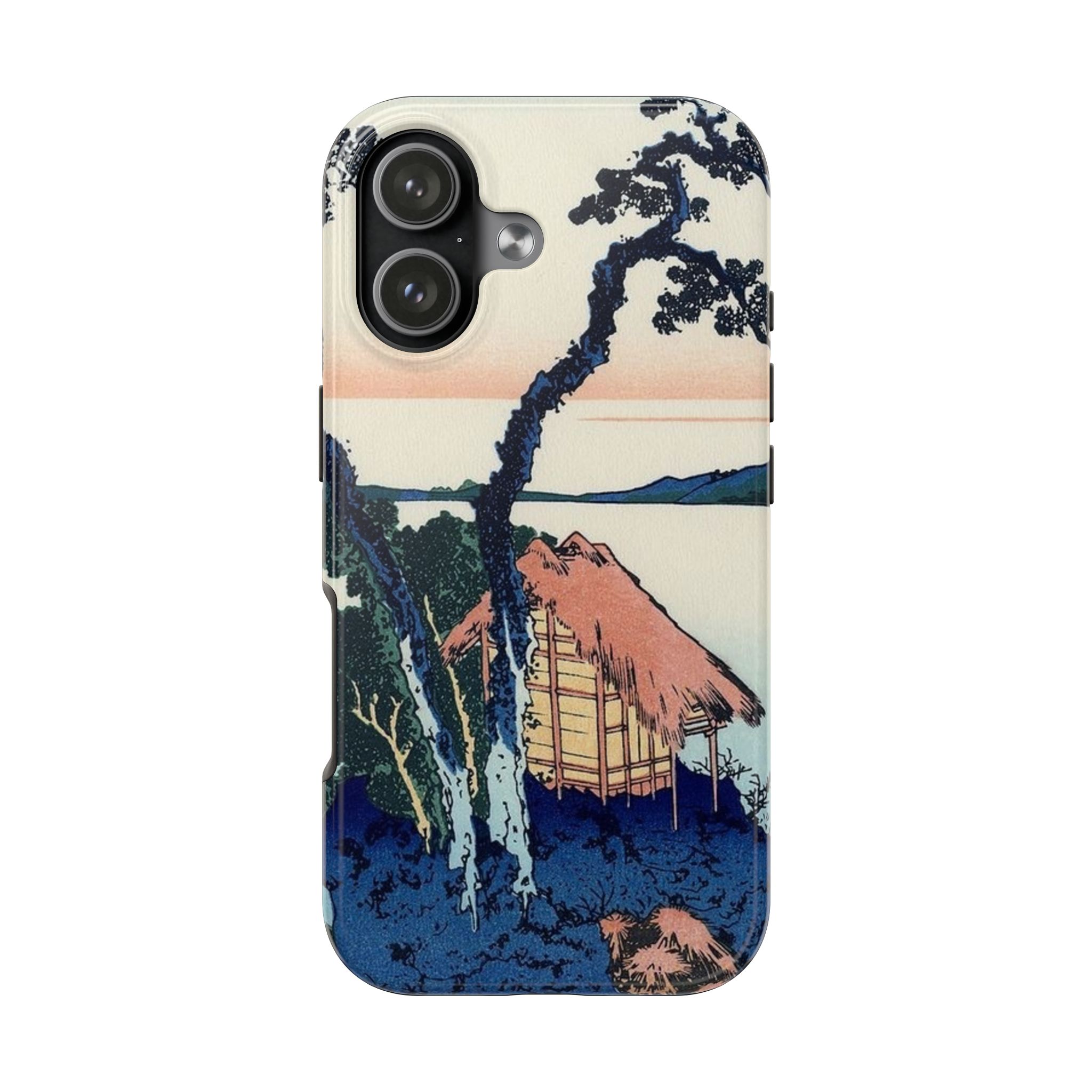 Hokusai, Lake Suwa in the Shinano Province Tough Phone Case - Image 33