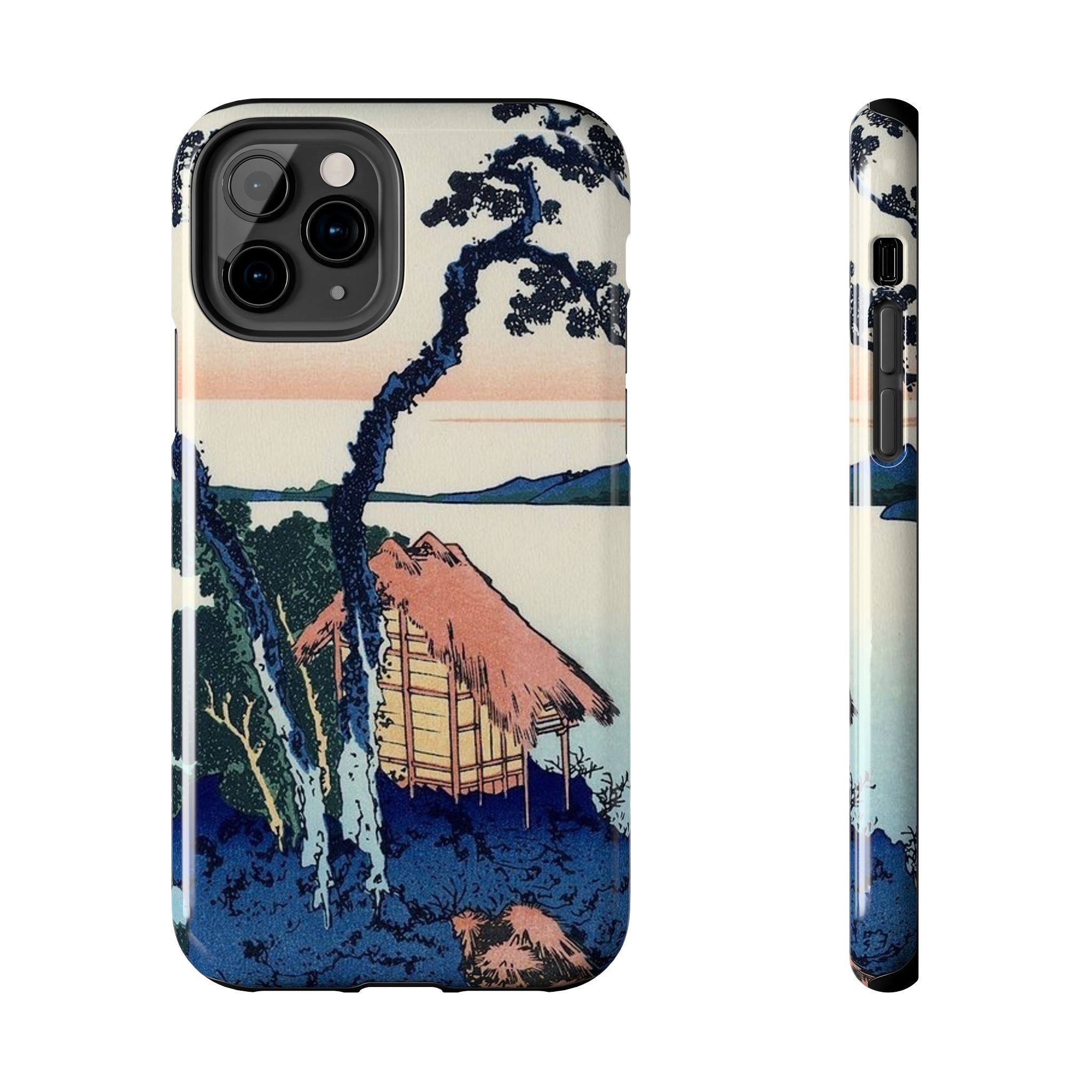Hokusai, Lake Suwa in the Shinano Province Tough Phone Case - Image 7