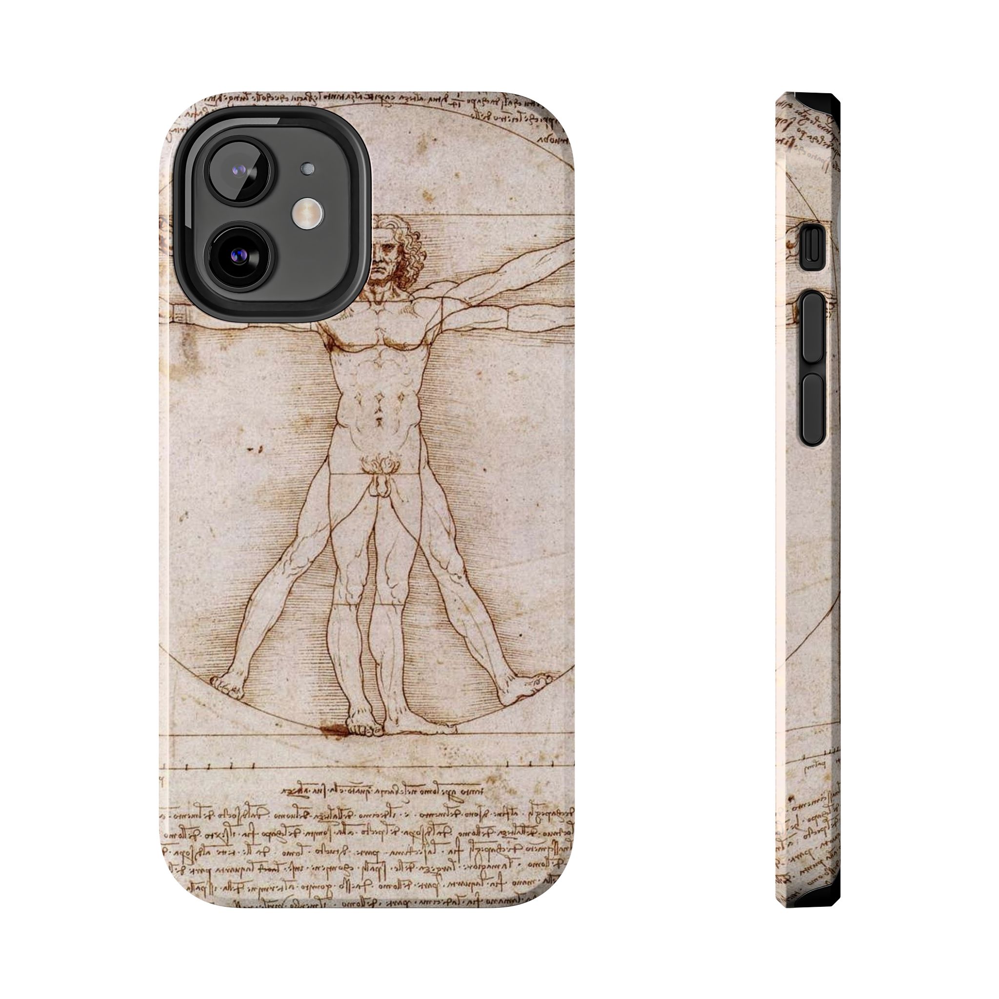 Leonardo Da Vinci's Vitruvian Man Tough Phone Case - Image 10