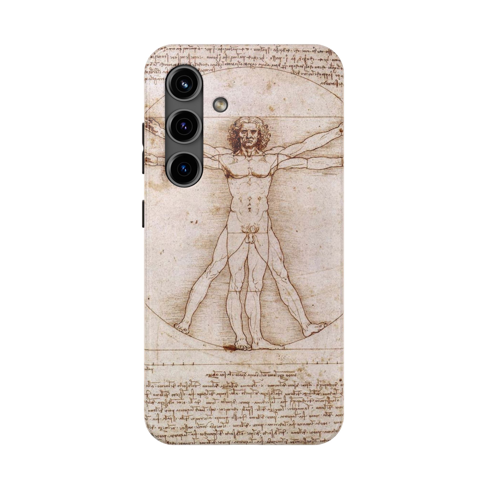Leonardo Da Vinci's Vitruvian Man Tough Phone Case - Image 18