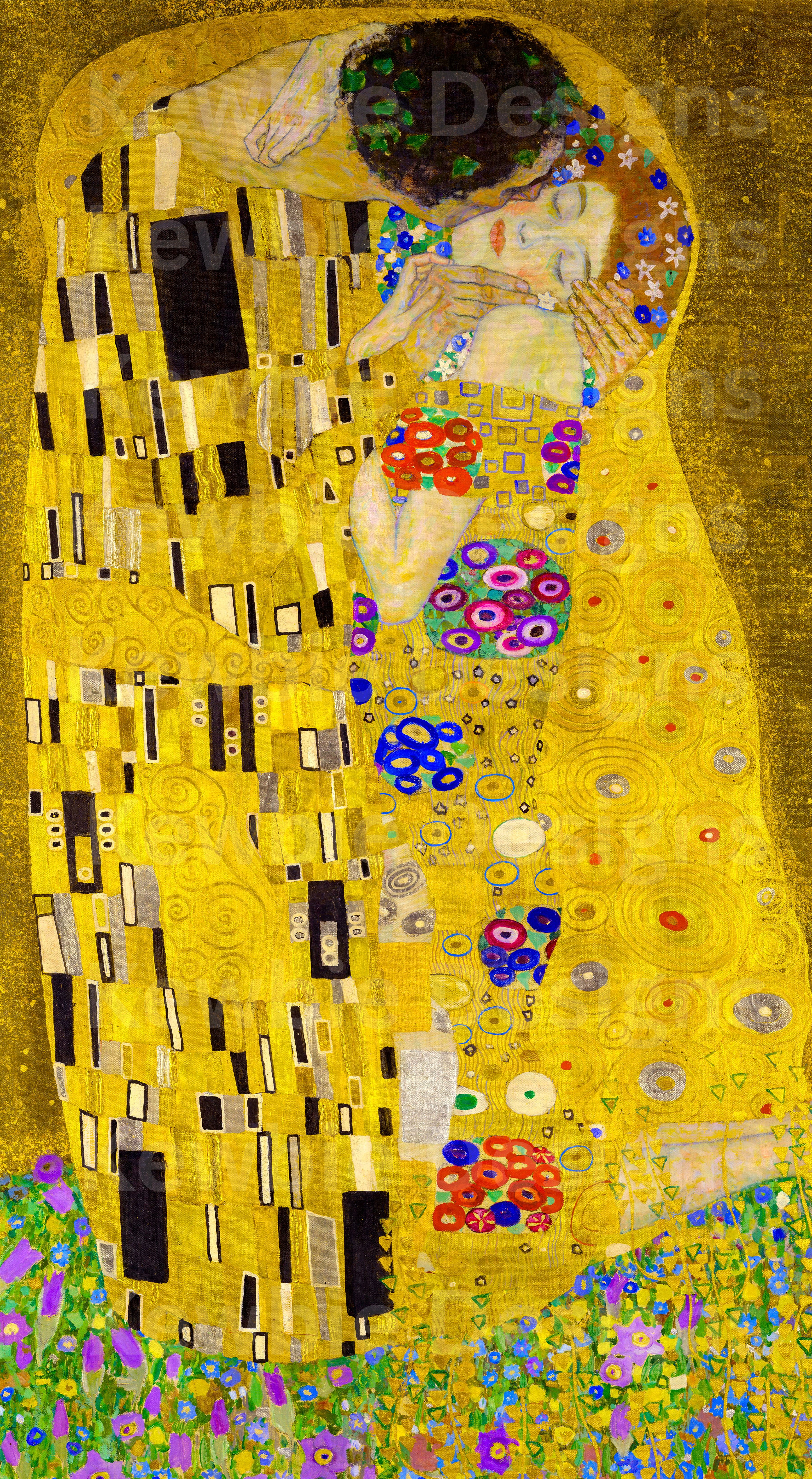 Klimt The Kiss Digital Print Product Photo